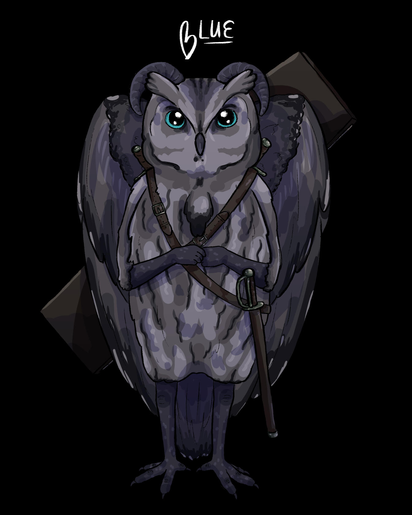 Blue - Owlfolk Bard